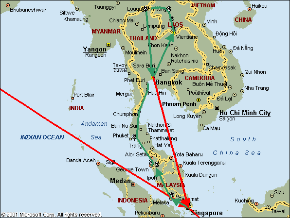 World Trip, S.E. Asia - Overview